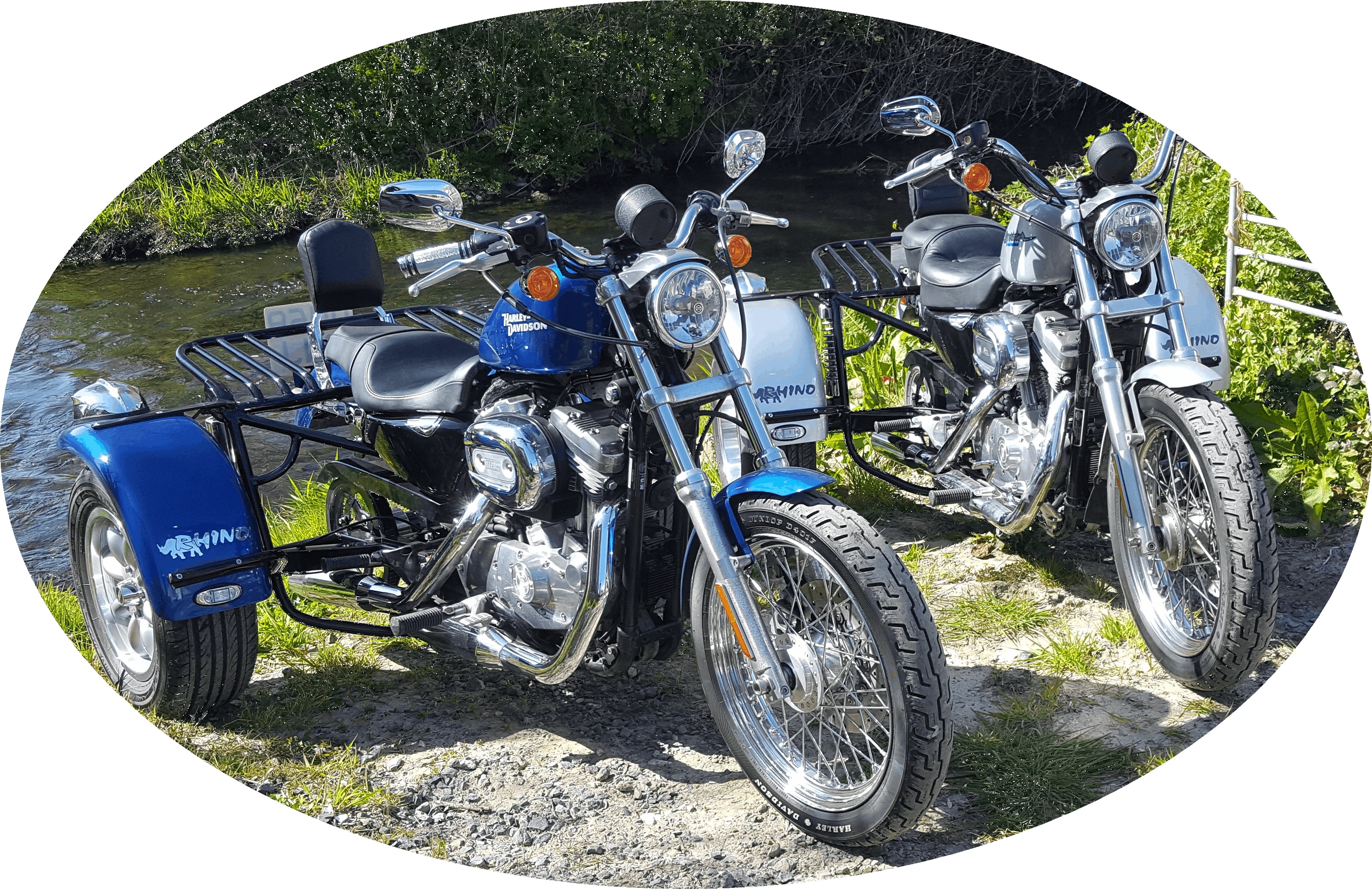 Two intruder trikes